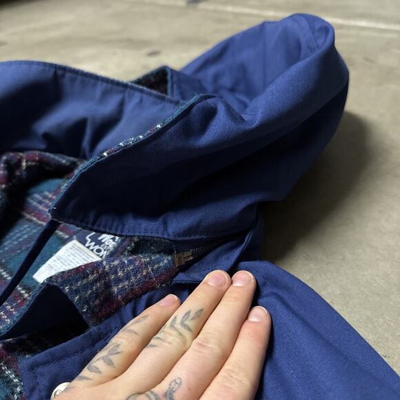 Ladies Woolrich Full Zip Hooded Coat Field Jacket Size Large 8202 Flannel Lined - Picture 4 of 12